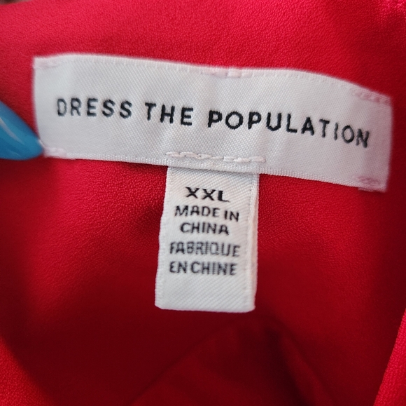 67 - NWT DRESS THE POPULATION NIKKI COWL NECK MIDI DRESS - Picture 6 of 7